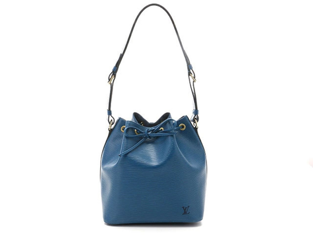 LOUIS VUITTON LV Shoulder Bag Drawstring Epi Toledo Blue